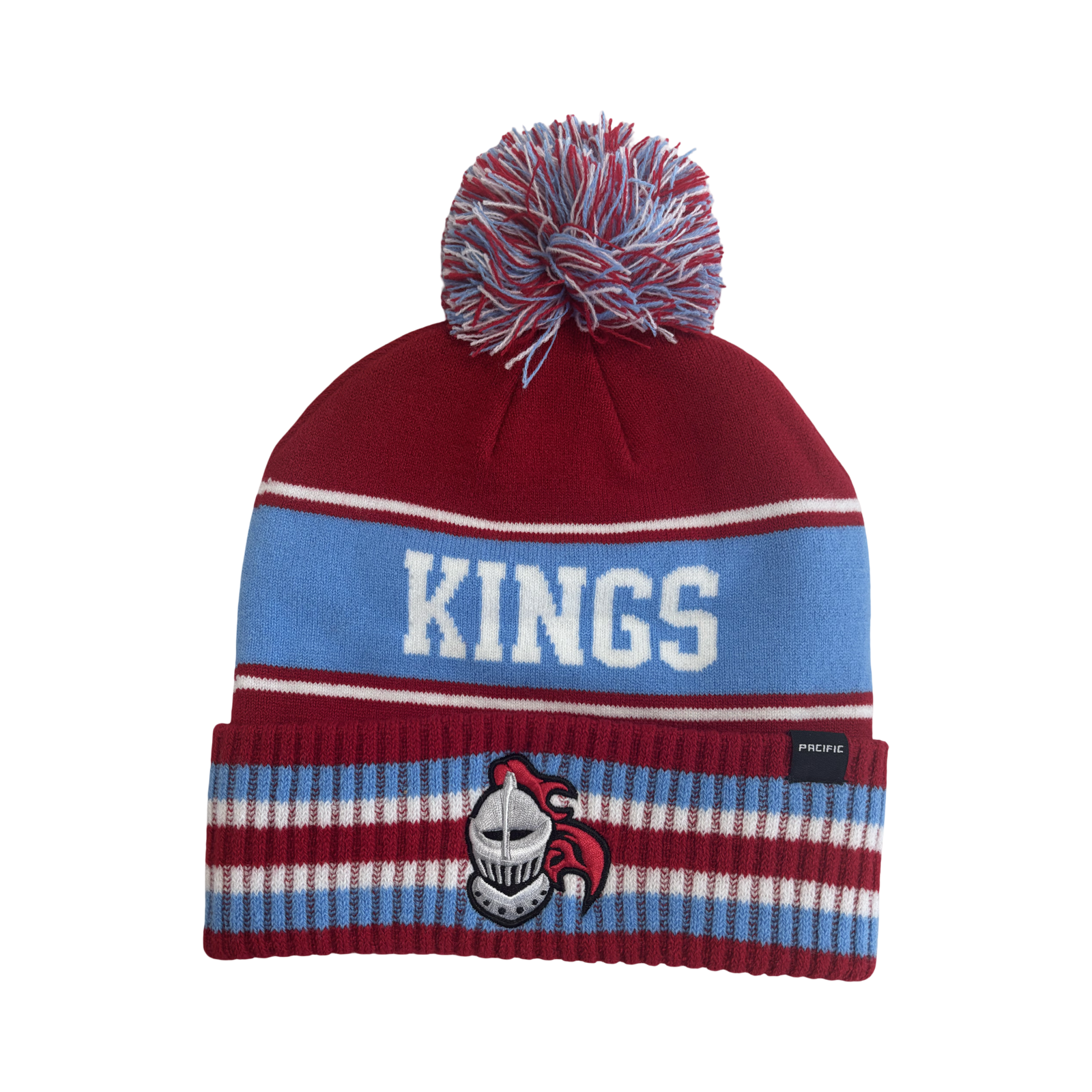Kings Red Puff Ball Beanie