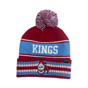 Kings Red Puff Ball Beanie