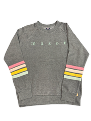 Mason Striped Ladies Crew