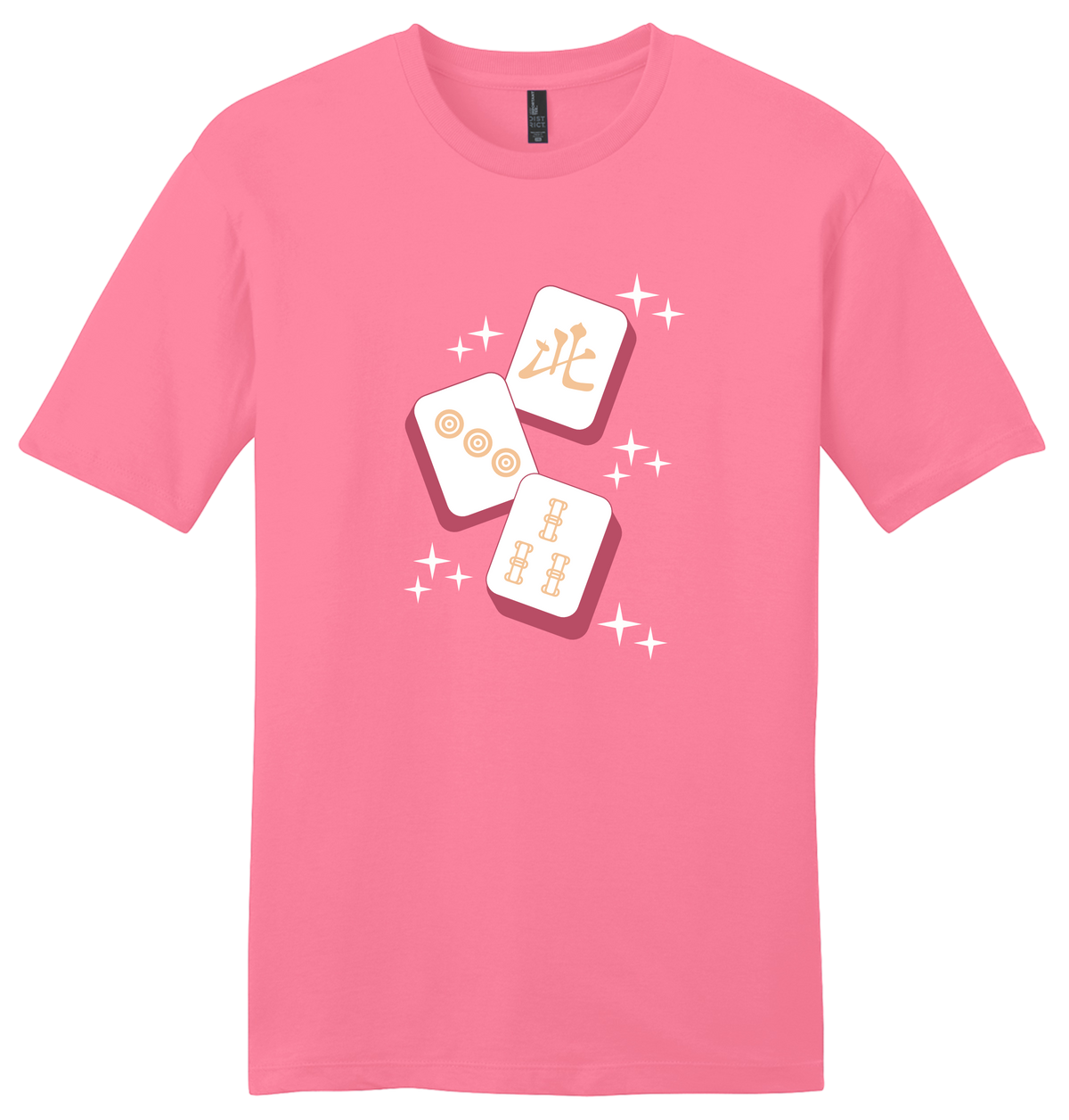 Mahj Art F Sparkle Tiles Unisex Cotton T