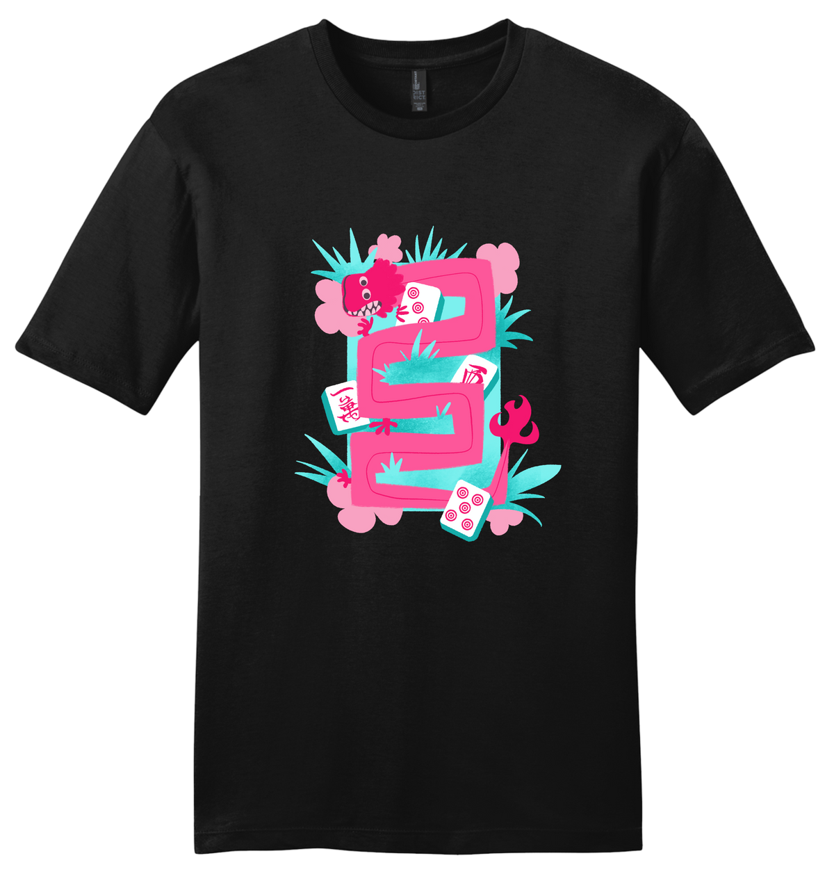 Mahj Art A Dragon Unisex Cotton T