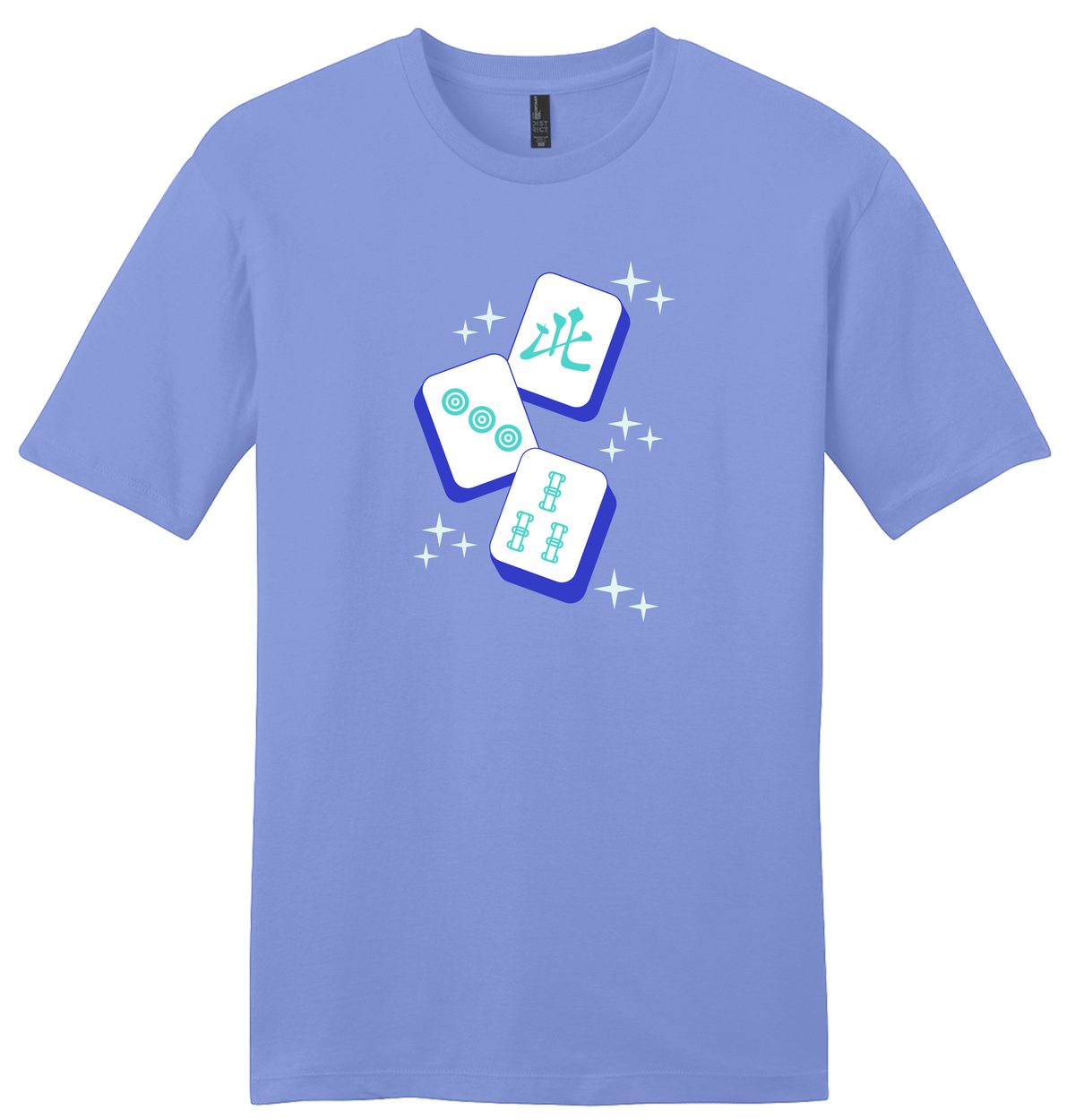 Mahj Art F Sparkle Tiles Unisex Cotton T
