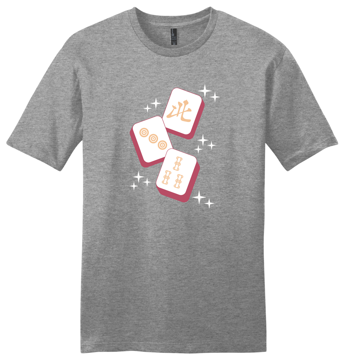 Mahj Art F Sparkle Tiles Unisex Cotton T