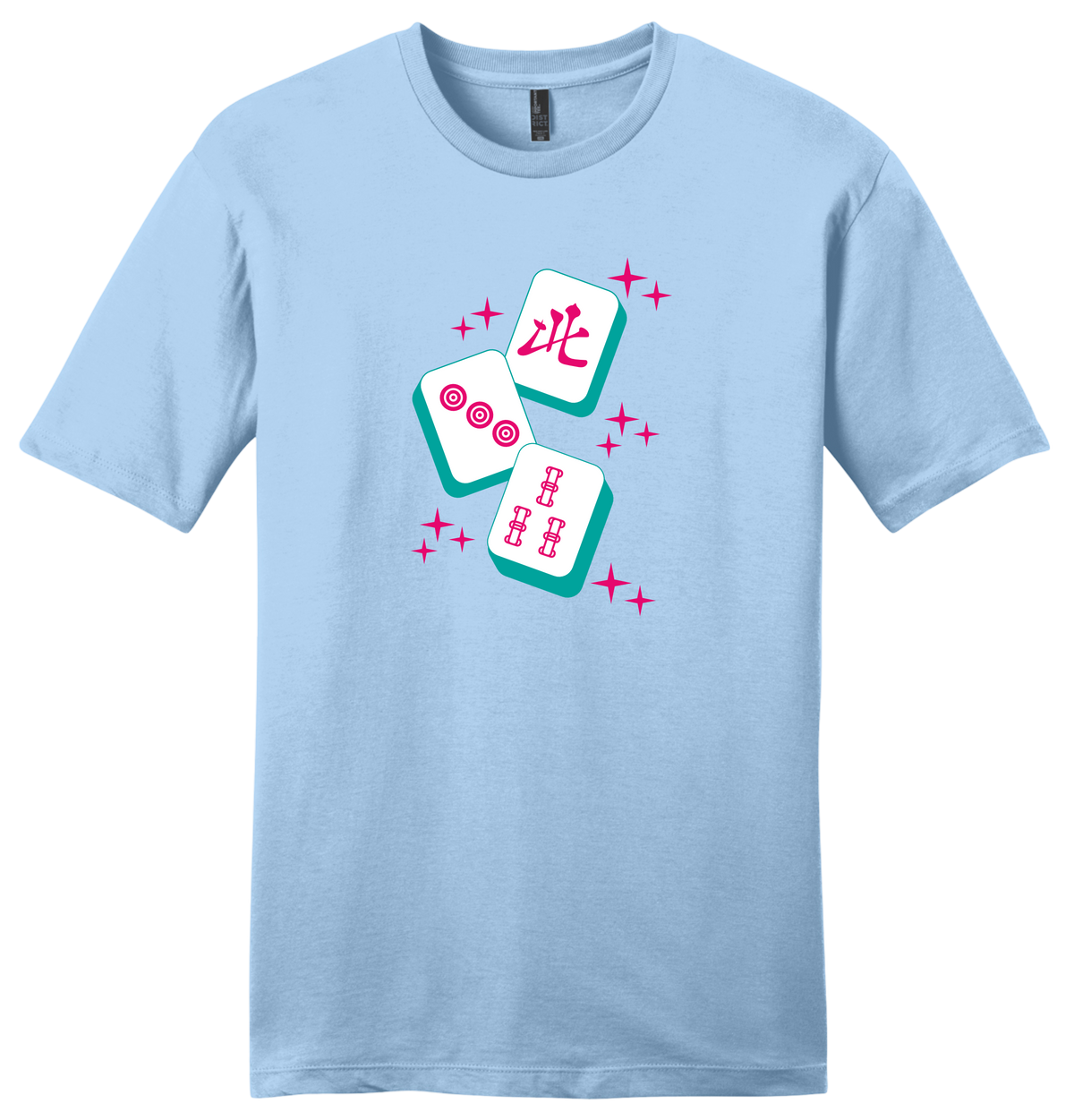 Mahj Art F Sparkle Tiles Unisex Cotton T